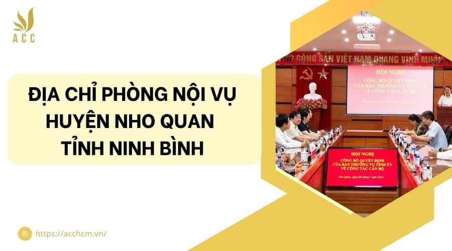 Địa chỉ phòng nội vụ huyện Nho Quan tỉnh Ninh Bình