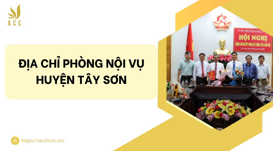 phòng nội vụ huyện Tây Sơn