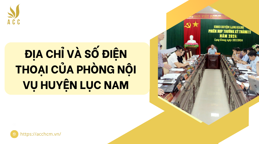 phòng nội vụ huyện Lục Nam