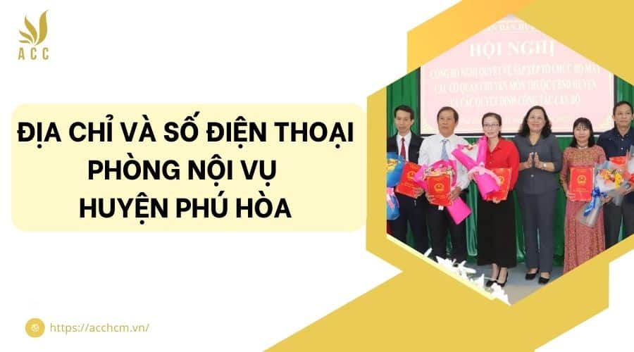phòng nội vụ huyện Phú Hòa