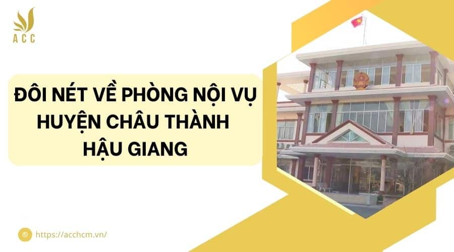 phòng nội vụ huyện Châu Thành Hậu Giang