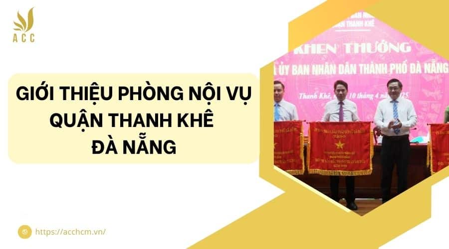 phòng nội vụ quận Thanh Khê Đà Nẵng