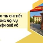 Thông tin chi tiết phòng nội vụ huyện Quế Võ