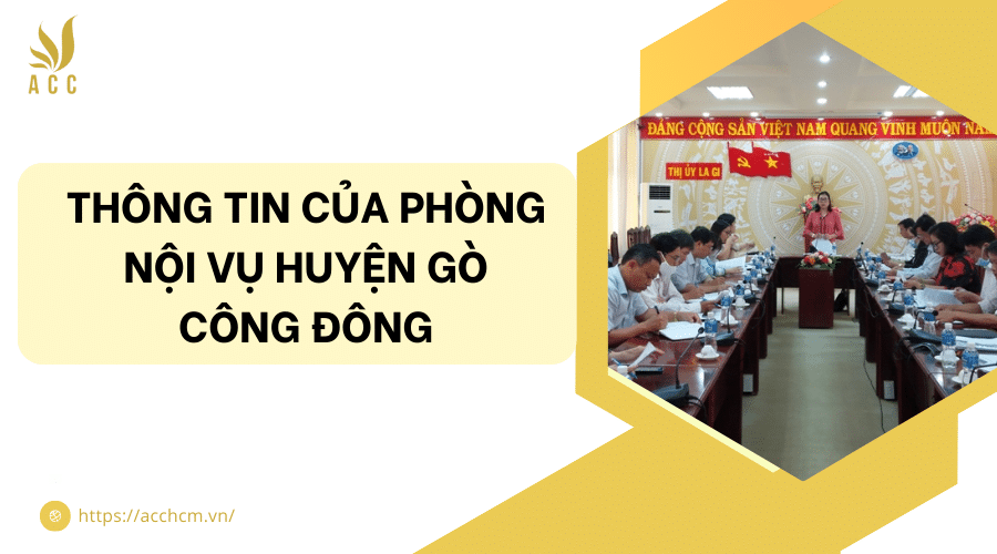 phòng nội vụ huyện Gò Công Đông