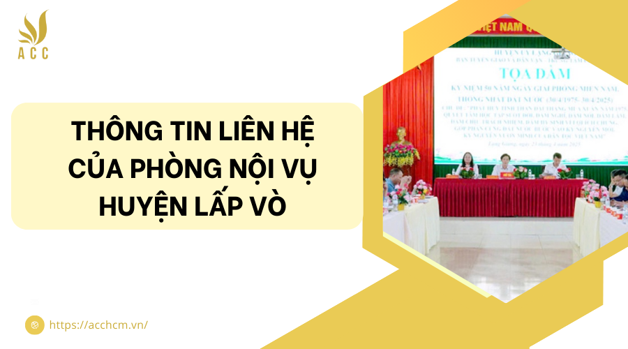 phòng nội vụ huyện Lấp Vò