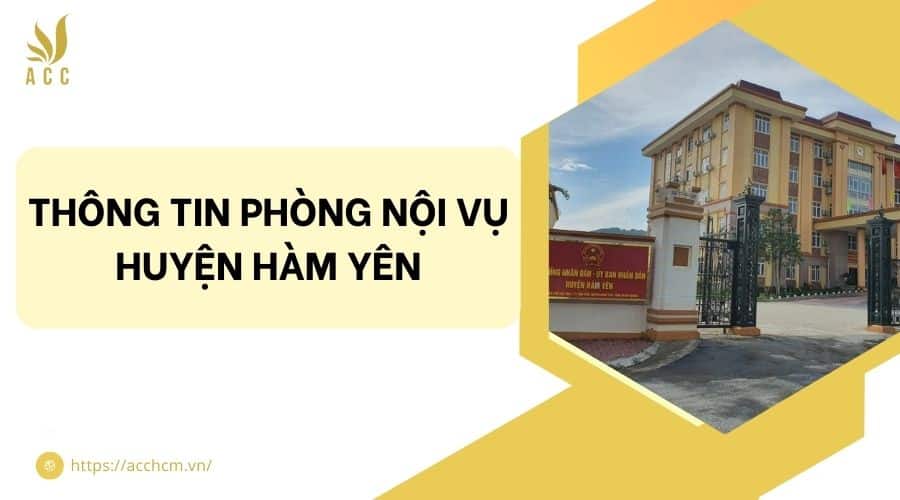 phòng nội vụ huyện Hàm Yên
