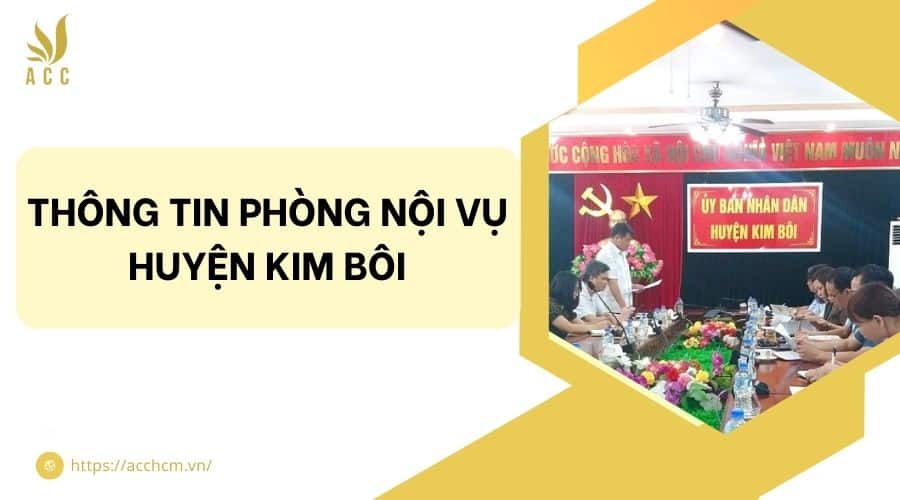 Thông tin phòng nội vụ huyện Kim Bôi