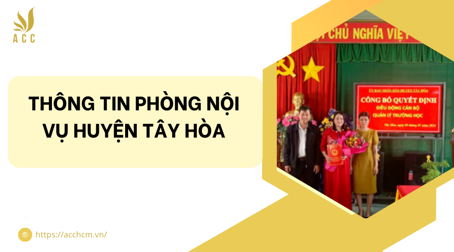 phòng nội vụ huyện Tây Hòa