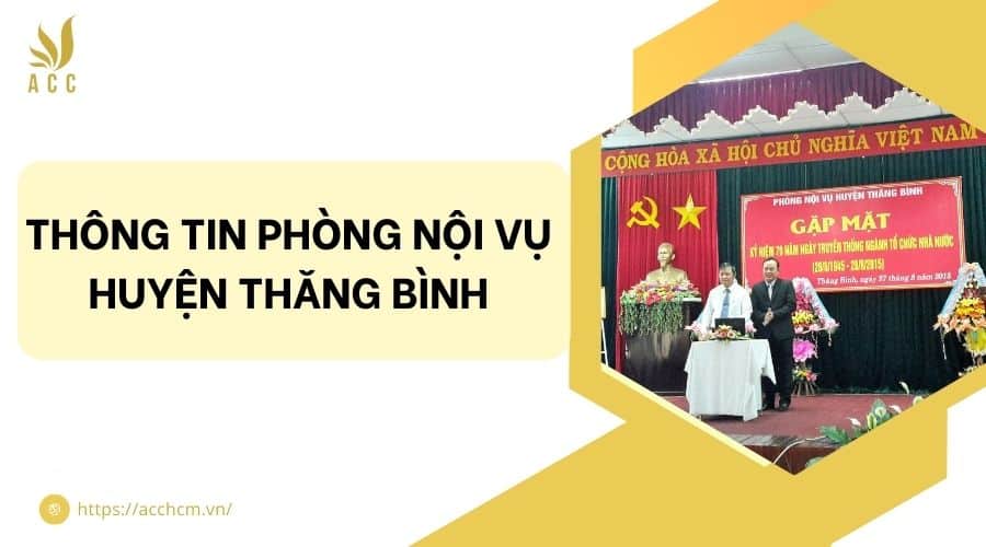 phòng nội vụ huyện Thăng Bình