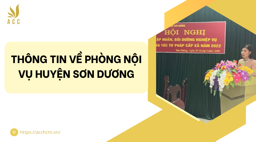phòng nội vụ huyện Sơn Dương