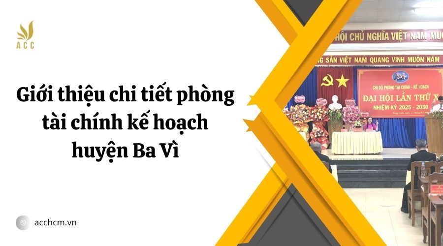 phòng tài chính kế hoạch huyện Ba Vì