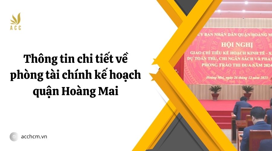 phòng tài chính kế hoạch quận Hoàng Mai