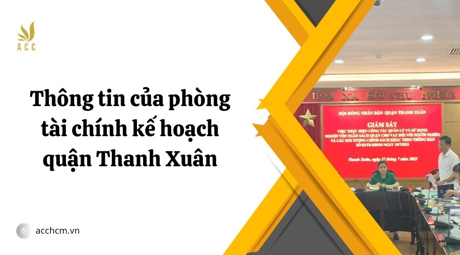 phòng tài chính kế hoạch quận Thanh Xuân
