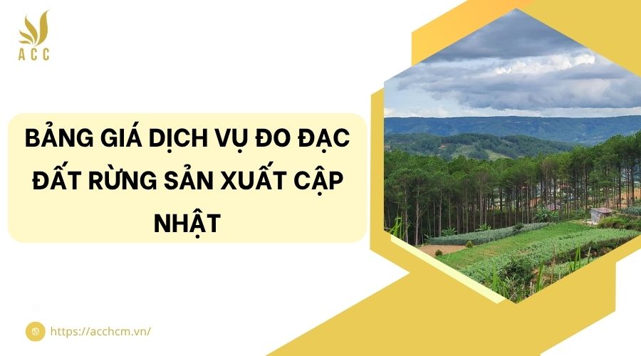 Bảng giá dịch vụ đo đạc đất rừng sản xuất cập nhật