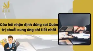 Câu hỏi nhận định đúng sai Quản trị chuỗi cung ứng chi tiết nhất