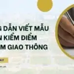 Hướng dẫn viết mẫu bản kiểm điểm vi phạm giao thông