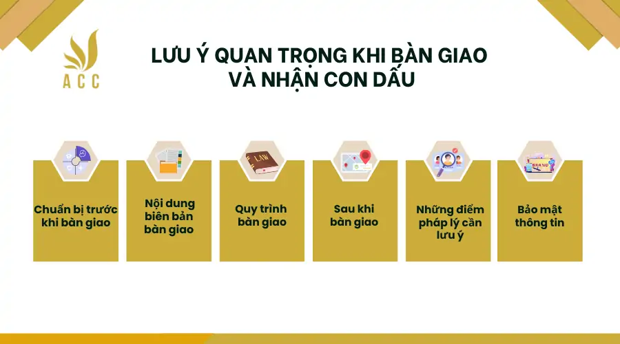 Lưu ý quan trọng khi bàn giao và nhận con dấu