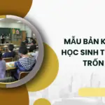 Mẫu bản kiểm điểm học sinh trốn học, trốn tiết