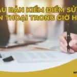 Mẫu bản kiểm điểm sử dụng điện thoại trong giờ học mới