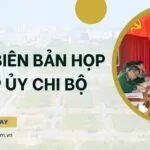 Mẫu biên bản họp cấp ủy chi bộ