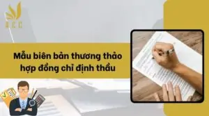 Mẫu biên bản thương thảo hợp đồng chỉ định thầu