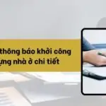 Mẫu đơn thông báo khởi công xây dựng nhà ở chi tiết