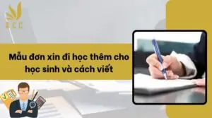 Mẫu đơn xin đi học thêm cho học sinh và cách viết