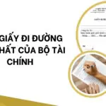 Mẫu giấy đi đường mới nhất của Bộ Tài chính