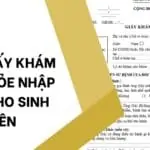 Mẫu giấy khám sức khỏe nhập học cho sinh viên