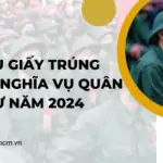 Mẫu giấy trúng tuyển nghĩa vụ quân sự năm 2024