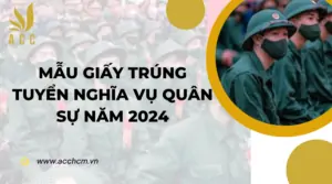 Mẫu giấy trúng tuyển nghĩa vụ quân sự năm 2024