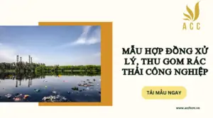 Mẫu hợp đồng xử lý, thu gom rác thải công nghiệp