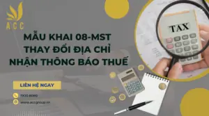 Mẫu khai 08-MST thay đổi địa chỉ nhận thông báo thuế 