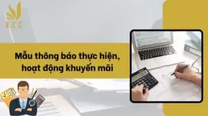 Mẫu thông báo thực hiện, hoạt động khuyến mãi 