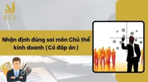 Nhận định đúng sai môn Chủ thể kinh doanh (Có đáp án)