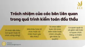 Trách nhiệm của các bên liên quan trong quá trình kiểm toán đấu thầu