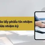 Mẫu báo cáo lấy phiếu tín nhiệm giữa nhiệm kỳ