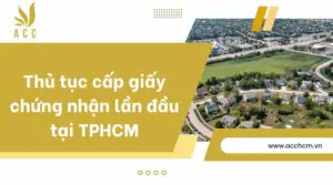 Thủ tục cấp giấy chứng nhận lần đầu tại TPHCM