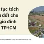 Thủ tục tách thửa đất cho hộ gia đình tại TPHCM