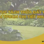 Thủ tục tách thửa đất vườn tại TPHCM chi tiết nhất