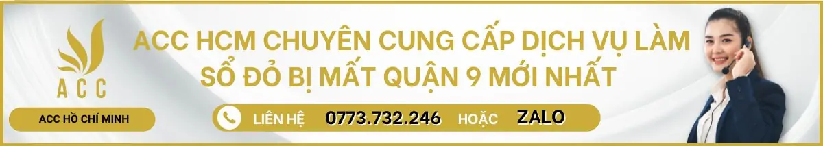 Dịch vụ làm sổ đỏ bị mất Quận 9 mới nhất 