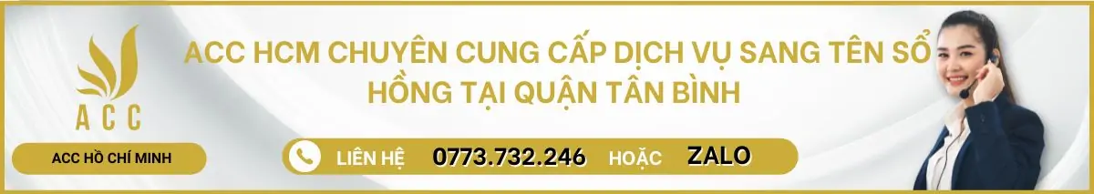 Dịch vụ sang tên sổ hồng tại quận tân bình 