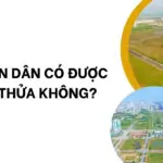 Đất giãn dân có được tách thửa không