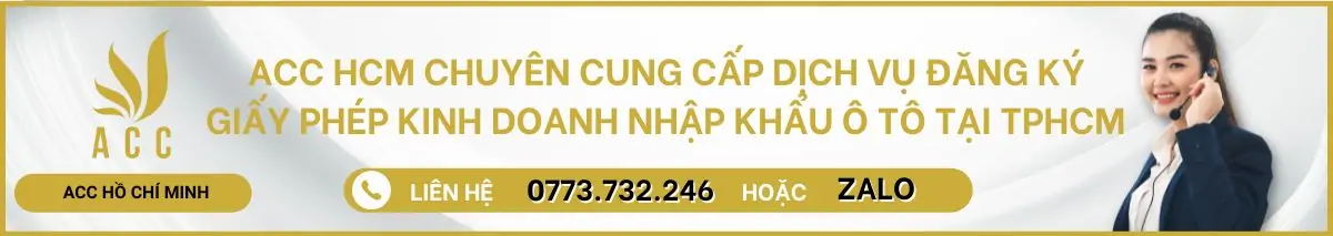 Dịch vụ đăng ký giấy phép kinh doanh nhập khẩu ô tô tại TPHCM 