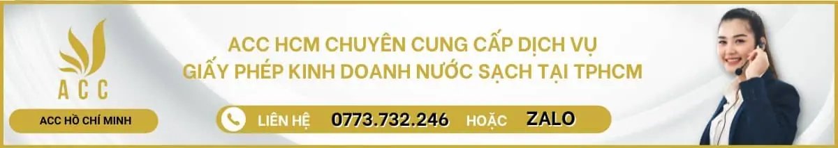 Dịch vụ đăng ký giấy phép kinh doanh nước sạch tại TPHCM