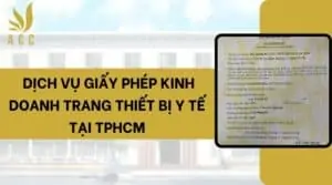 Dịch vụ giấy phép kinh doanh trang thiết bị y tế tại TPHCM