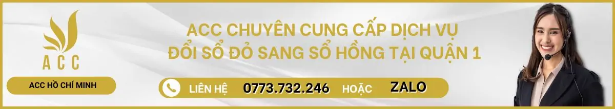 Dịch vụ đổi sổ đỏ sang sổ hồng tại Quận 1