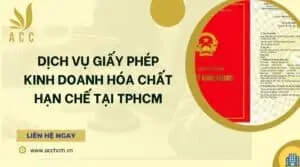 Dịch vụ giấy phép kinh doanh hóa chất hạn chế tại TPHCM