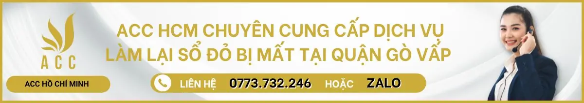 Dịch vụ làm lại sổ đỏ bị mất tại Quận Gò Vấp