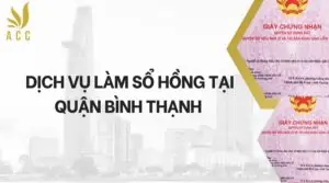 Dịch vụ làm sổ hồng tại Quận Bình Thạnh